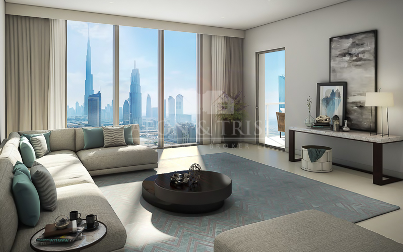 3BR W/Balcony | Burj Khalifa View | High Floor-pic_1
